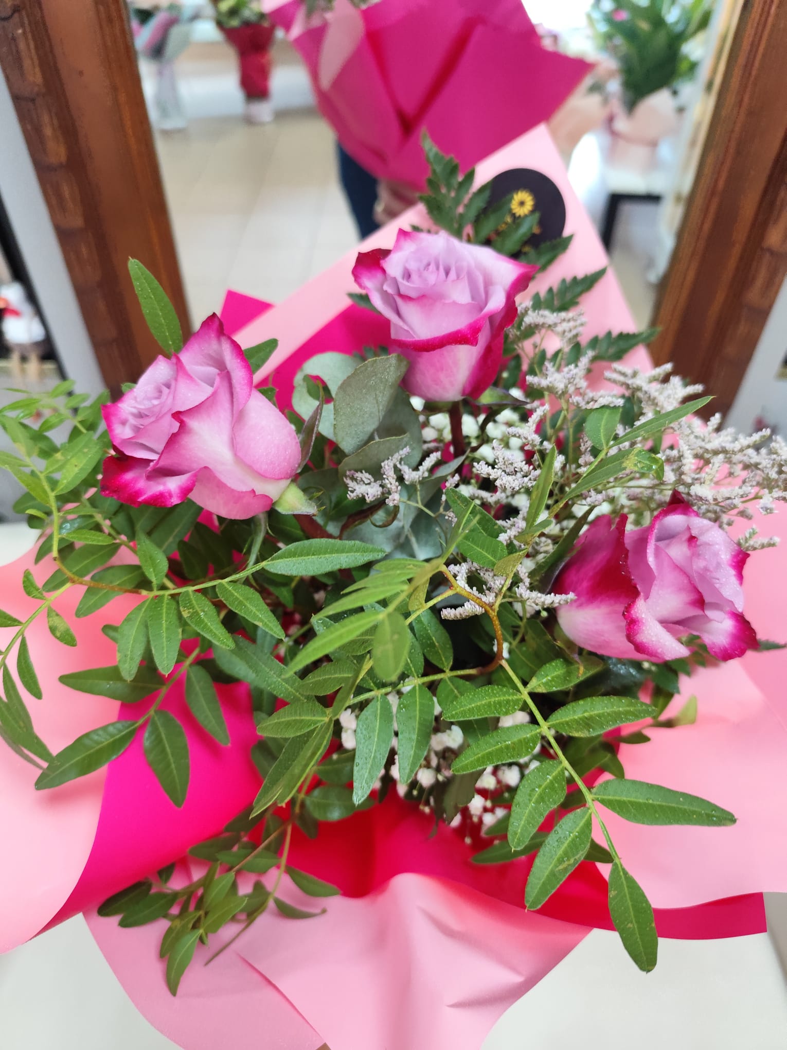 Buchet Trandafiri Roz